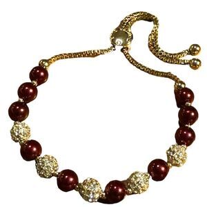 NWT Charter club gold tone bead slider bracelet